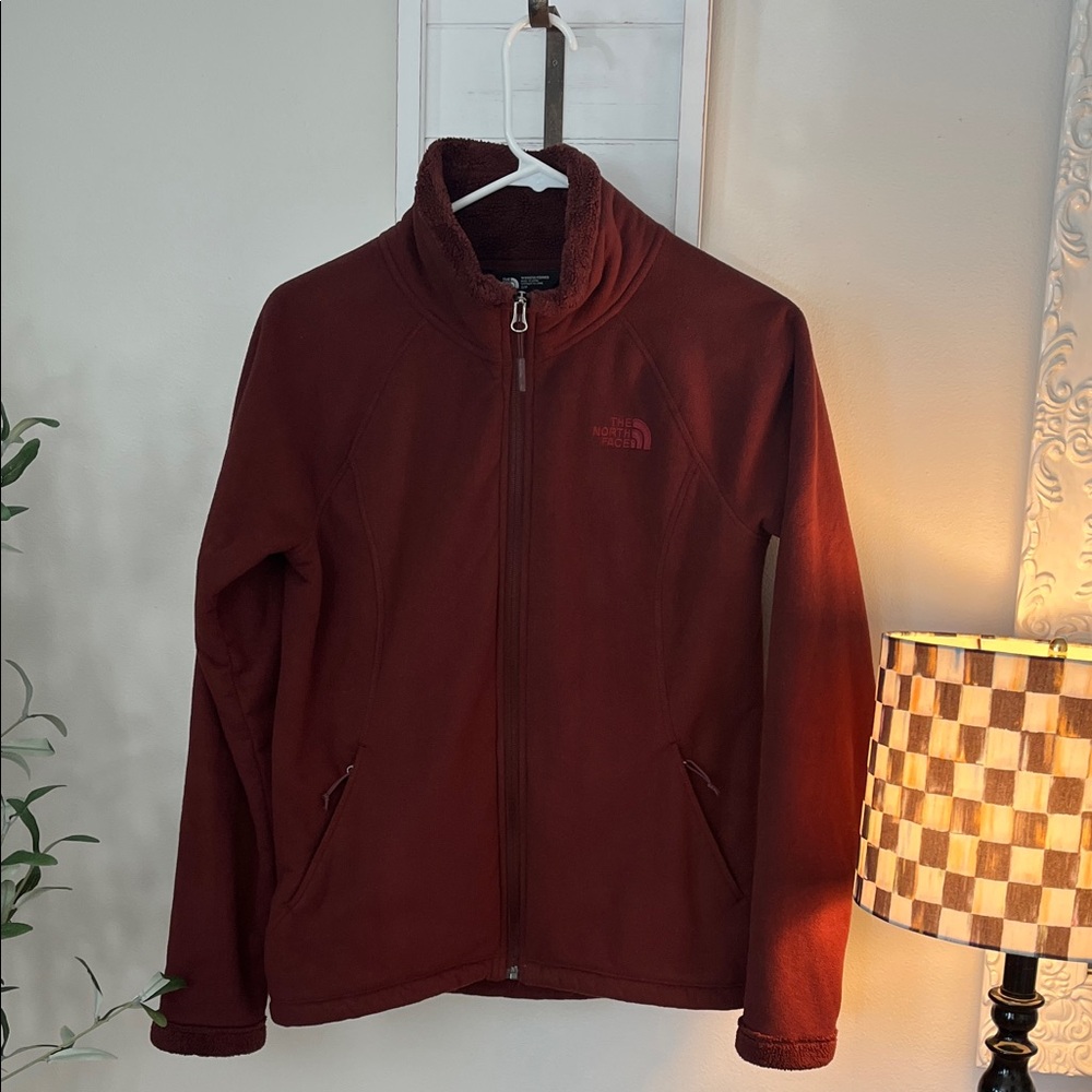 The North Face Burgundy Fleece Jacket